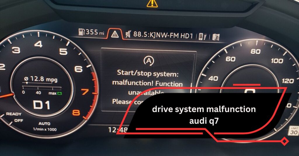 drive system malfunction audi q7