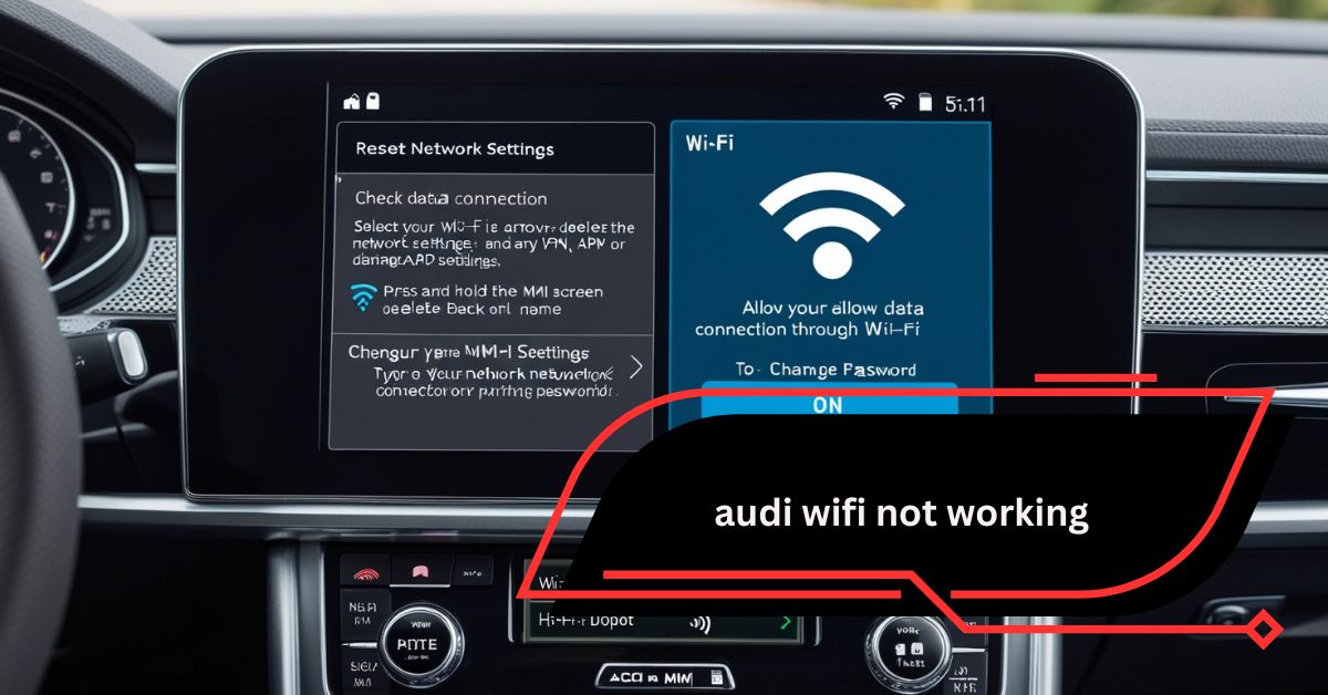 audi wifi not working