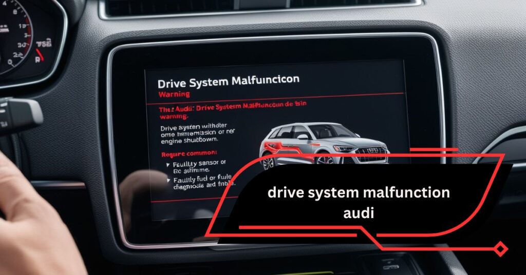 drive system malfunction audi